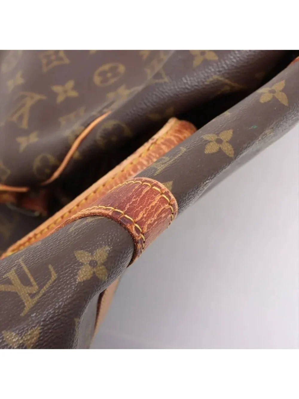 Louis Vuitton Monogram Keepall 50 Leather Boston Bag Tote Carry